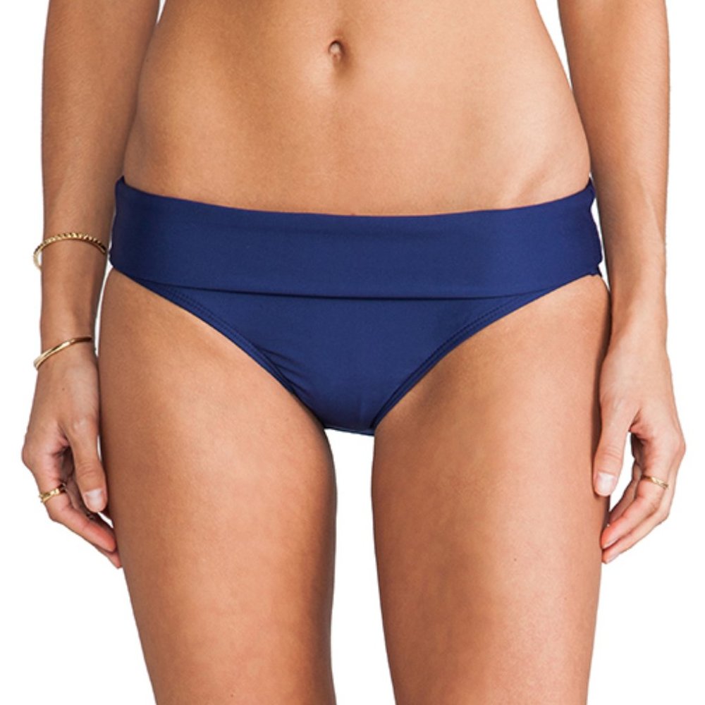 4/$25 Splendid Malibu Blue Swim Bikini Bottoms NEW - Picture 1 of 5